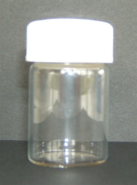 Glas 15ml Kunststoffdeckel f.Syphonanschluss