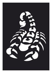 Tattoo-Schablone Skorpion/ NETTOPREIS!